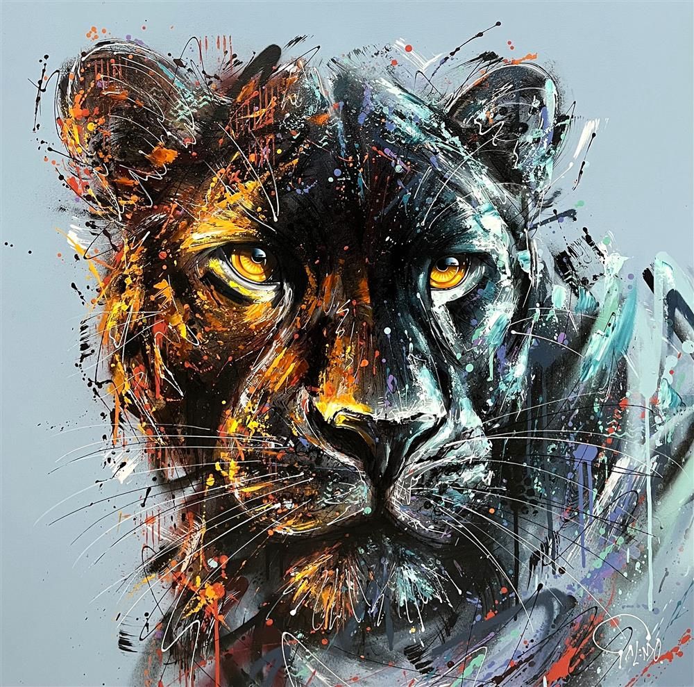 Luna hand embellished limited edition print by Joe Galindo