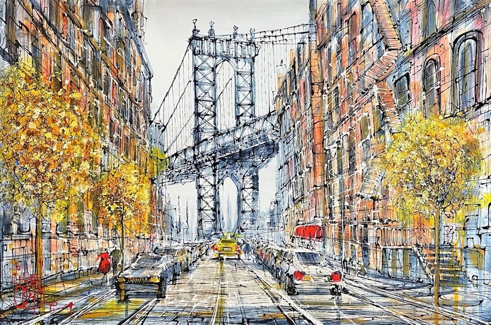 Manhattan Morning framed limited edition by Nigel Cooke