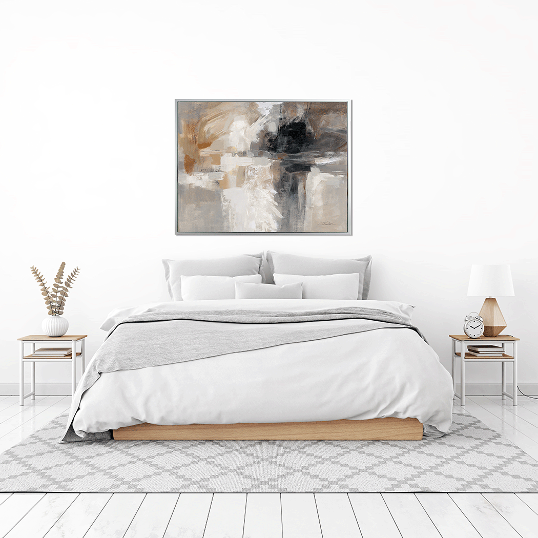 Neutral Wings framed print by Silvia Vassileva