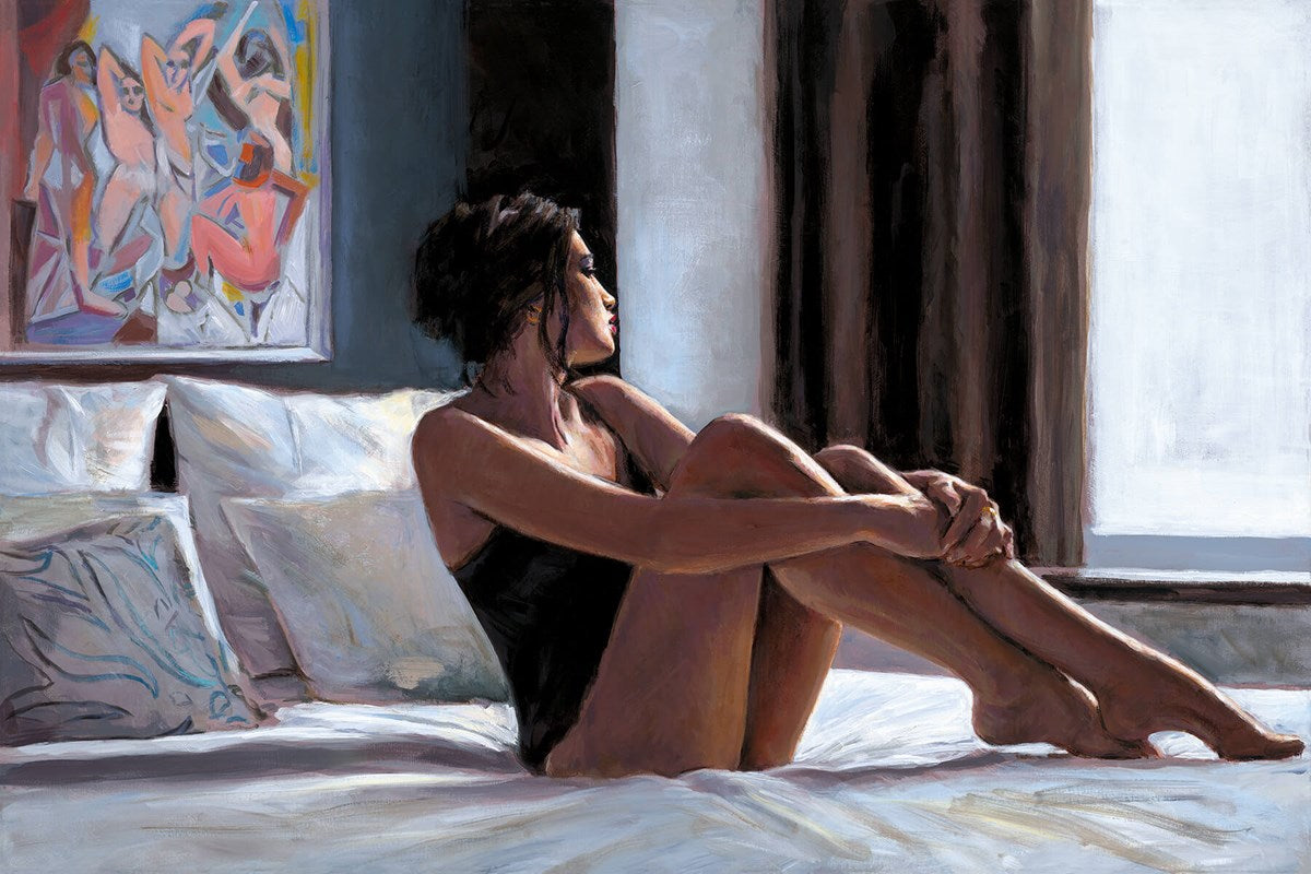 Olga y Les Demoiselles limited edition print by Fabian Perez