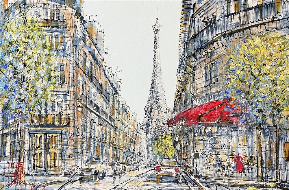 Paris Avenue framed limited edition by Nigel Cooke