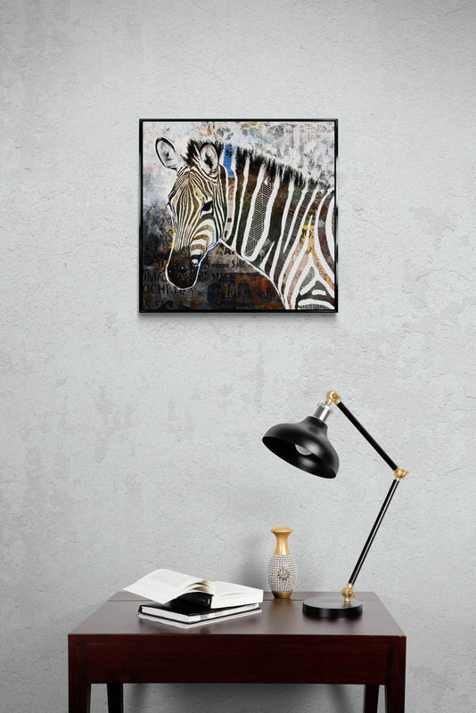 Pop Art Zebra framed print by Camelot
