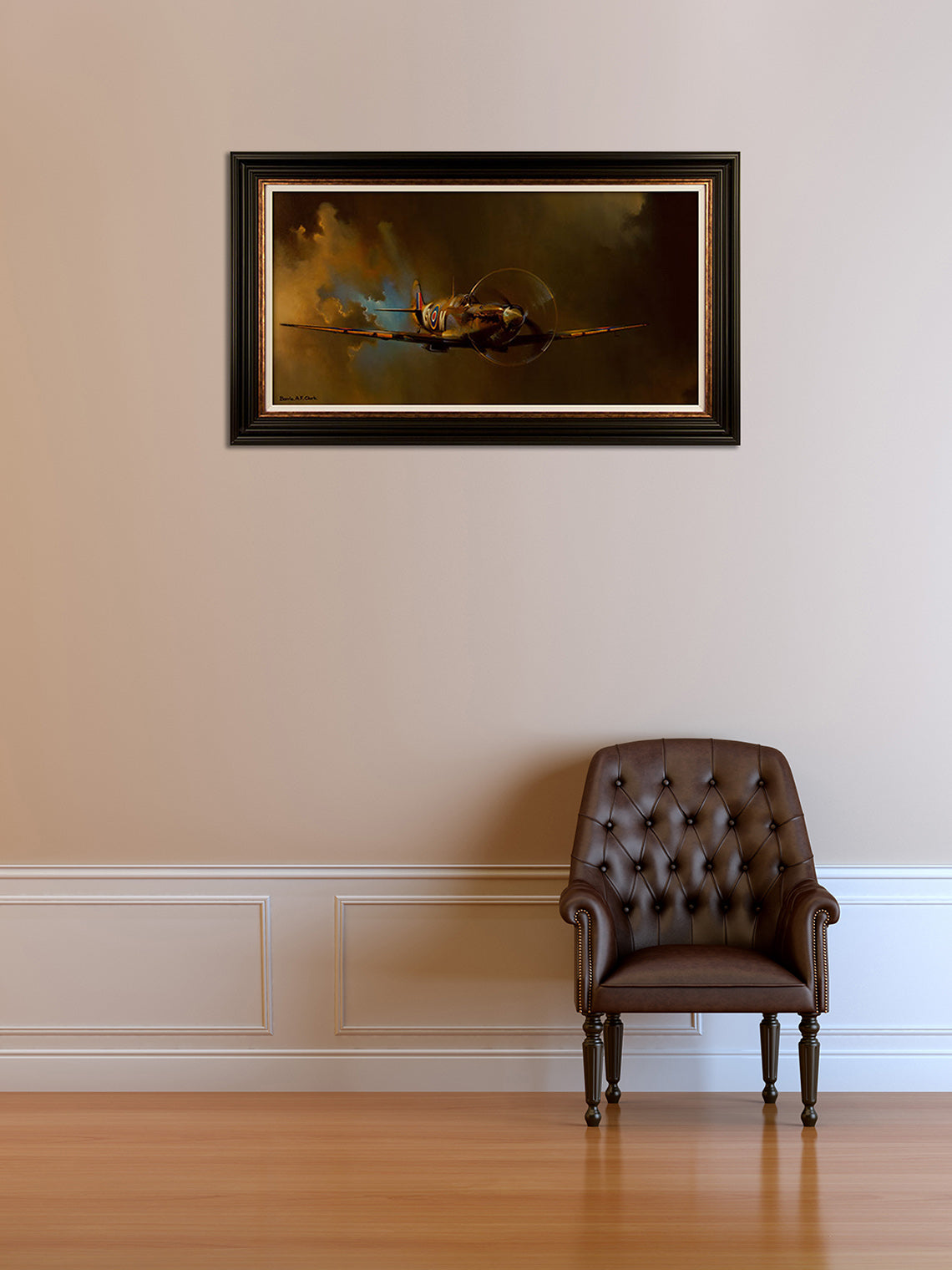 Spitfire framed print by BAF Clarke