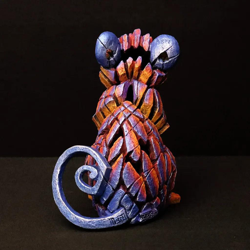 Colourful fantasy creature field mouse on a black background
