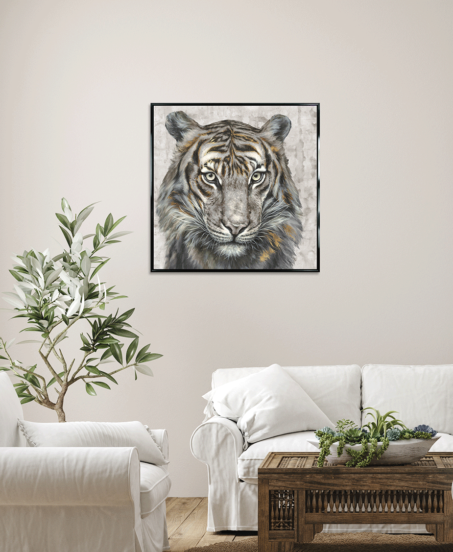 Tiger Presence framed print by Dina Perejogina