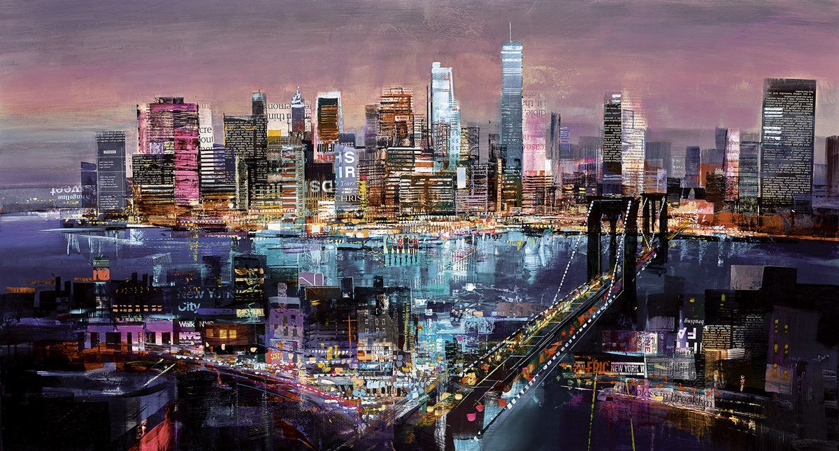 Big City Lights limited edition print by Tom Butler