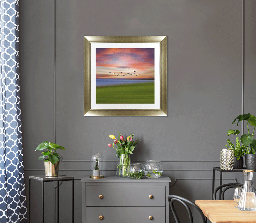 Birds in the Sunset framed print by Igor Vitomirov