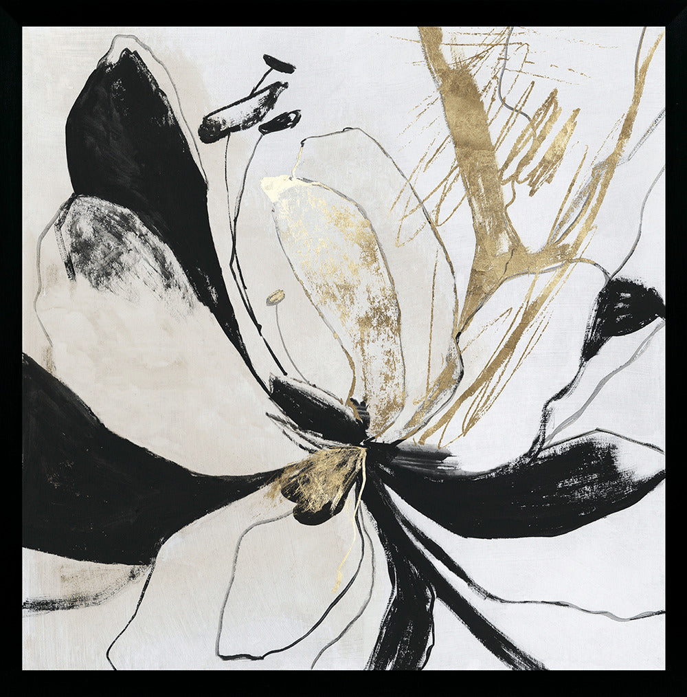 Black Bloom I and II framed prints by PI Studio