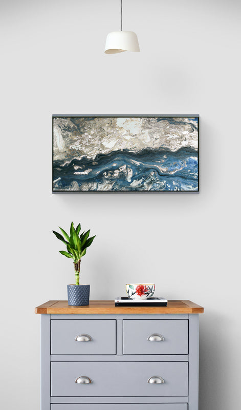 Blue Passage framed print by Wendy Kroeker
