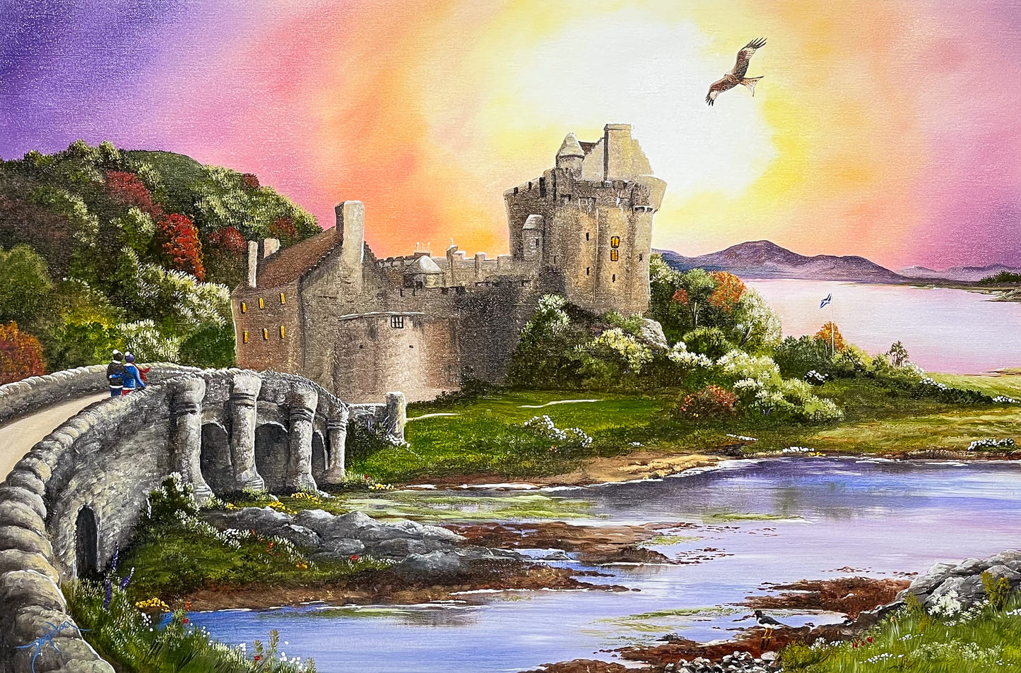 Castle View original painting by Caroline Deighton