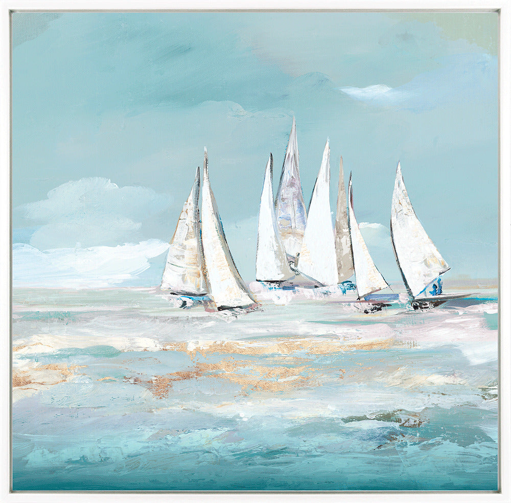 Clash Light Blue framed print by Lera