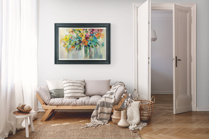 Cloud of Flowers framed print by Silvia Vassileva