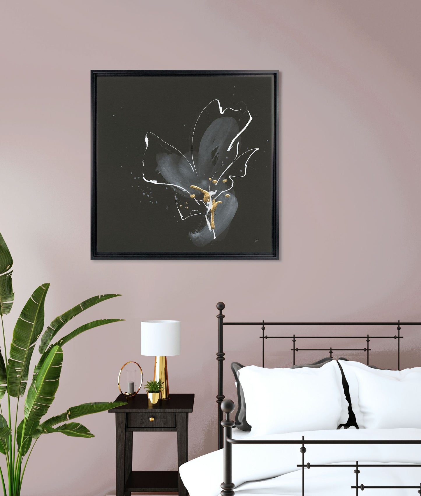 Dramatic Flower framed print by Chris Paschke