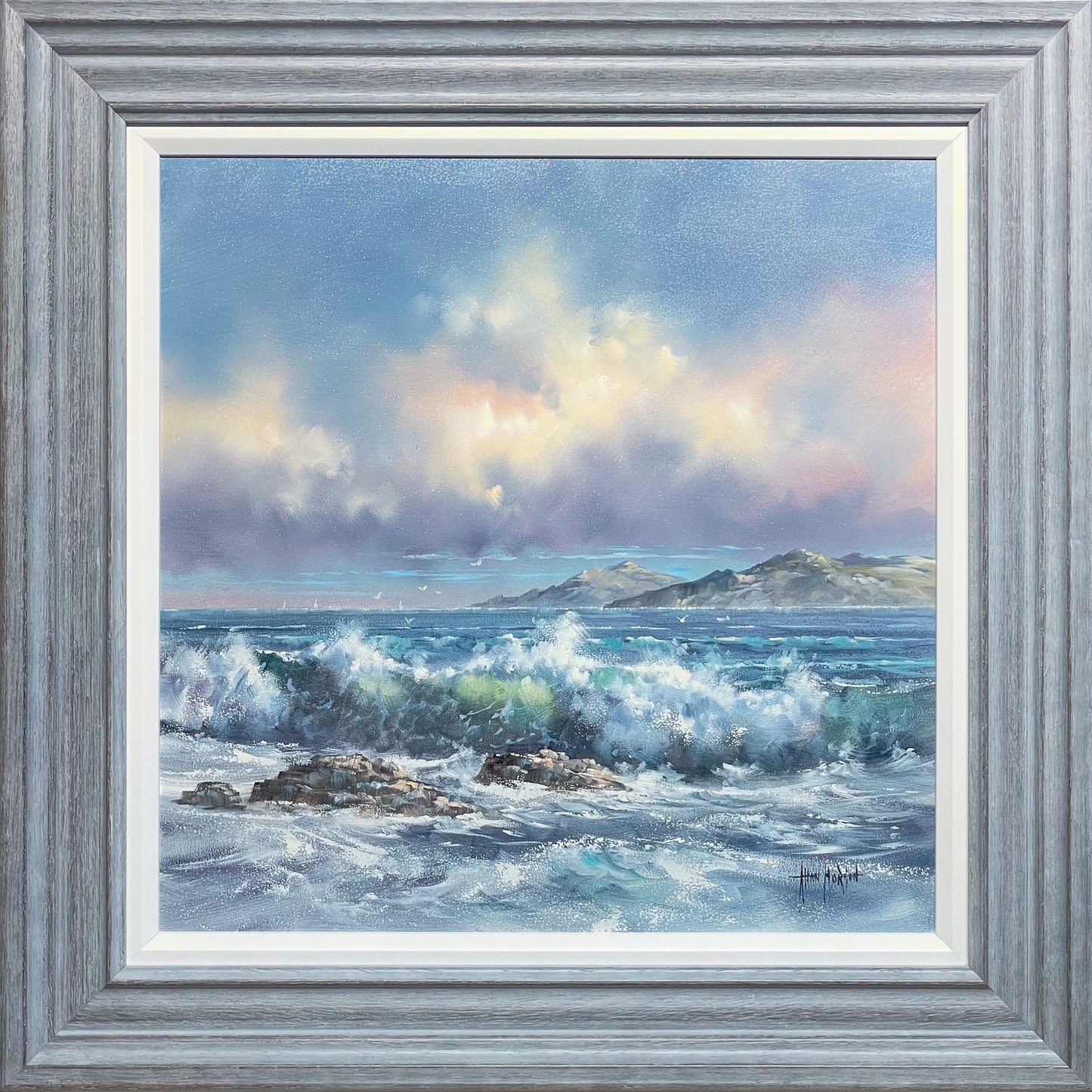 Breaking Waves original painting by Allan Morgan