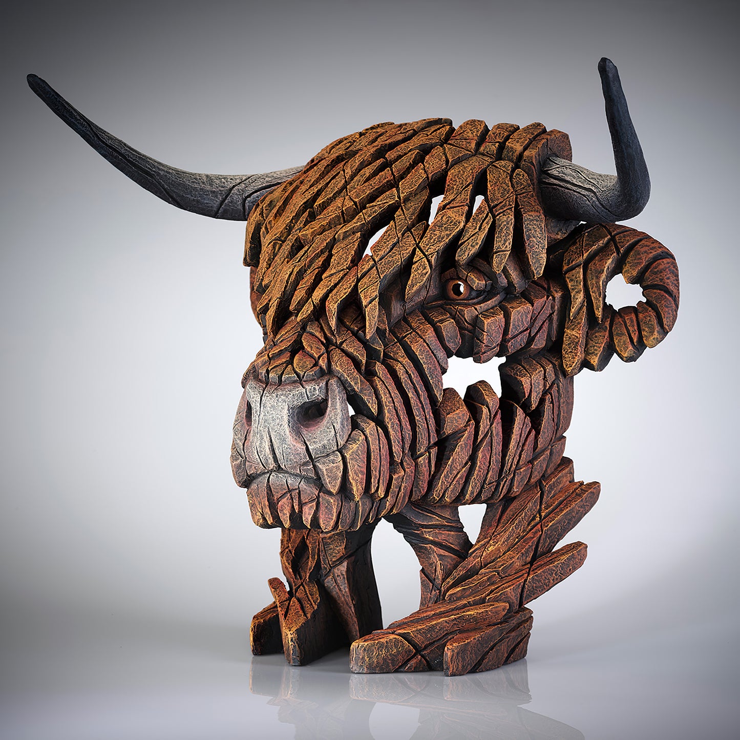 Highland Cow Bust from Edge Sculpture by Matt Buckley