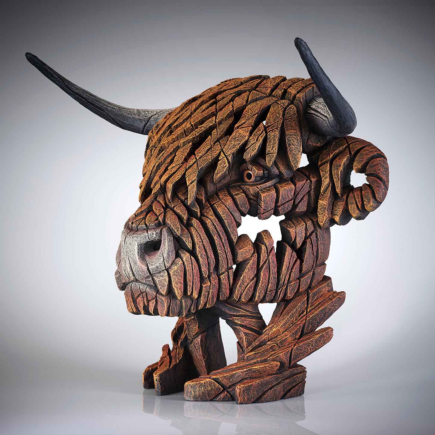 Highland Cow Bust from Edge Sculpture by Matt Buckley