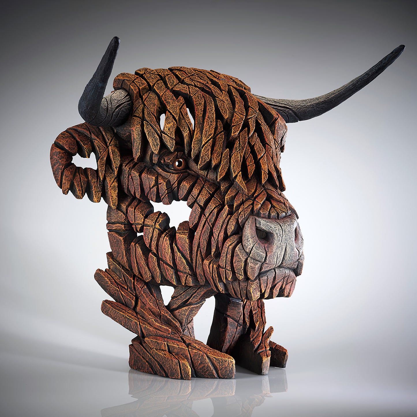Highland Cow Bust from Edge Sculpture by Matt Buckley