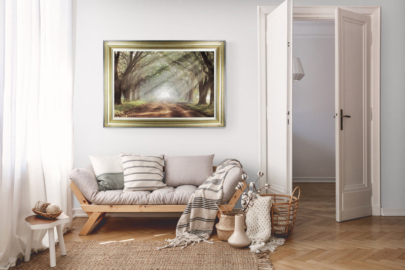 Evergreen Avenue framed print by Mike Jones