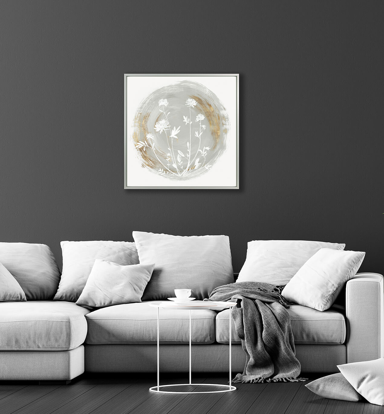 Flower Sphere framed print by Eva Watts