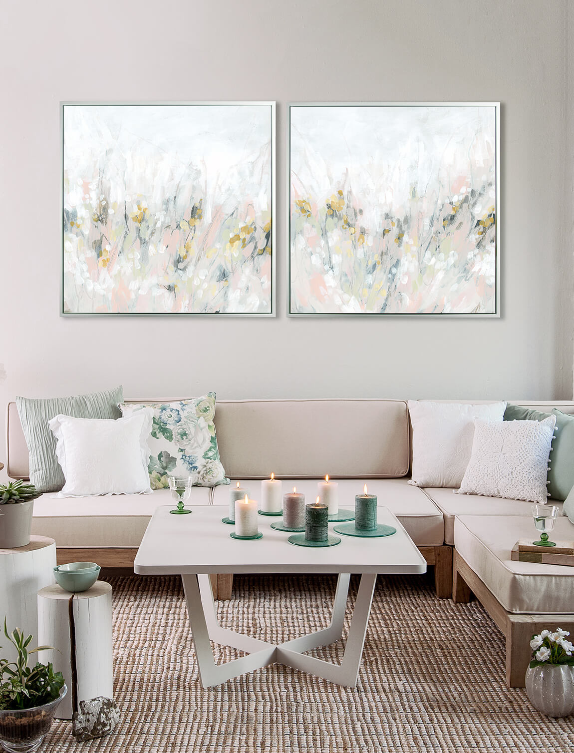 Fresco Meadow II framed print by June Erica Vess