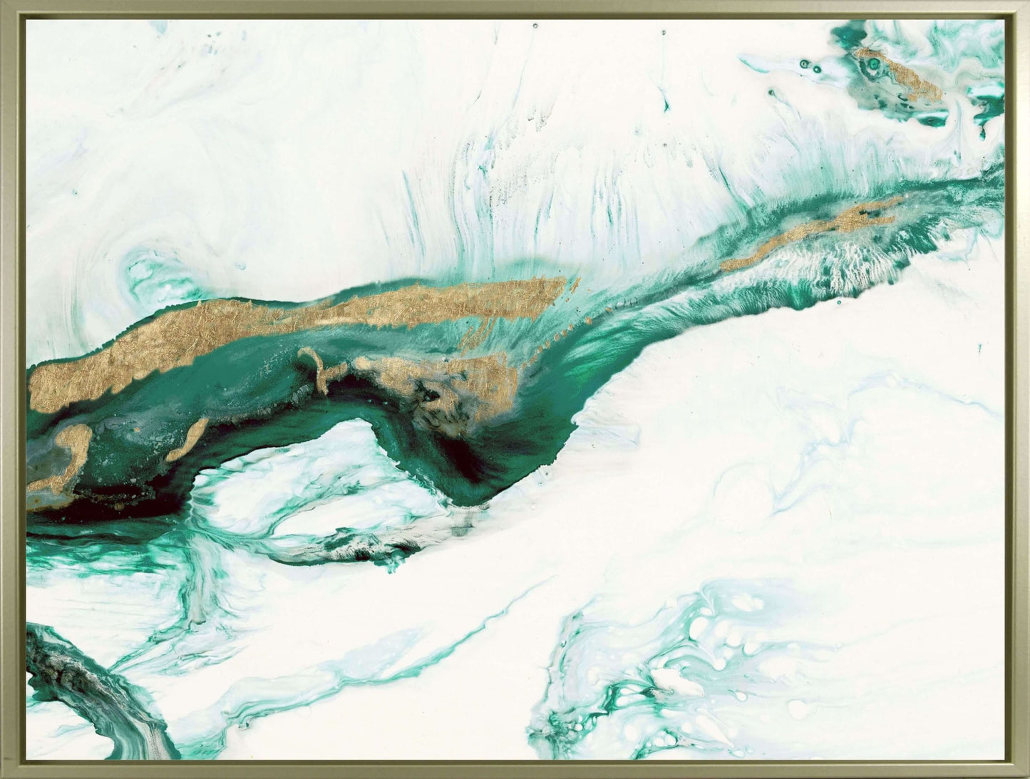 Jade Abstract framed print by Camelot
