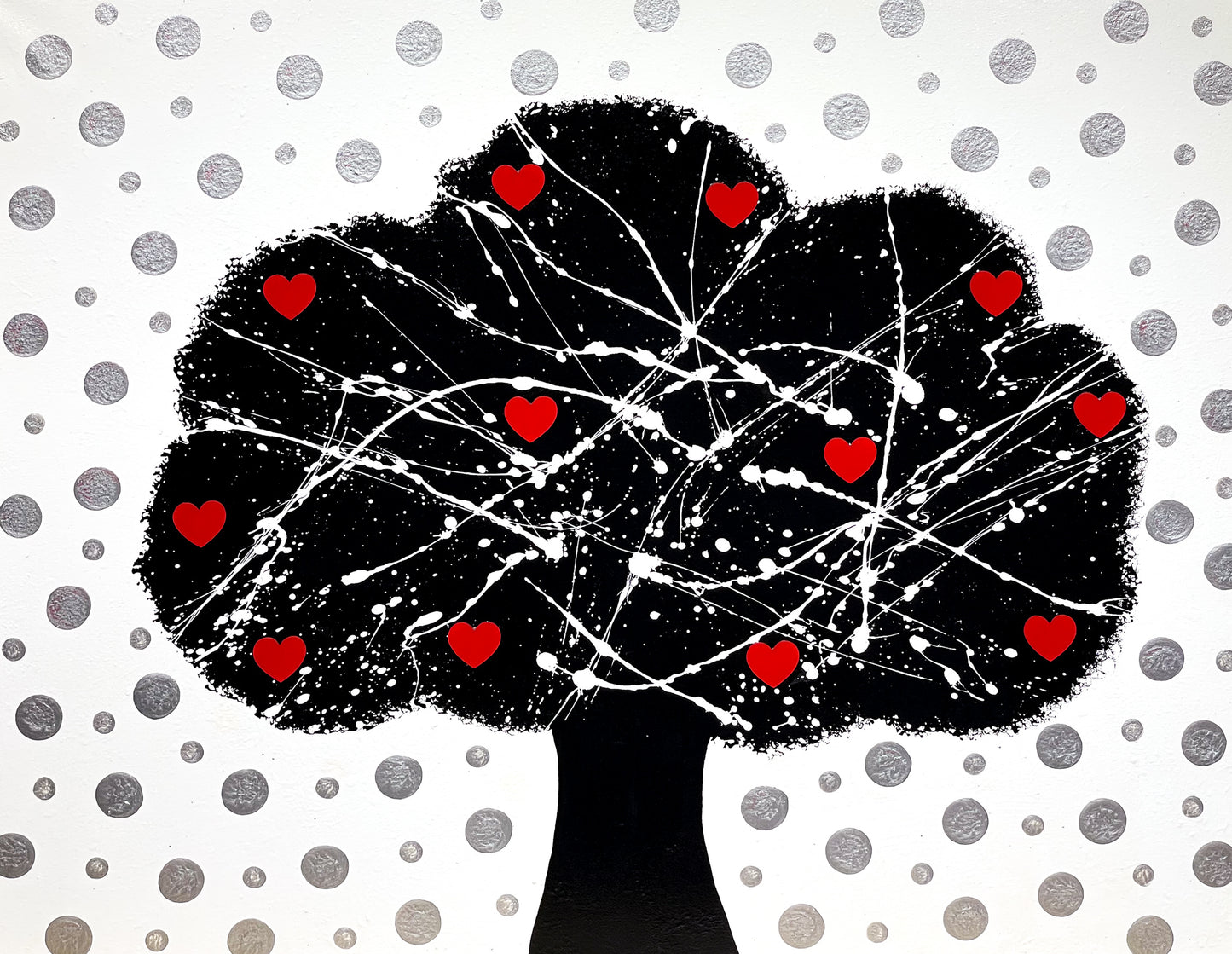 CLICK & COLLECT Heart Tree 3 original painting by Julie