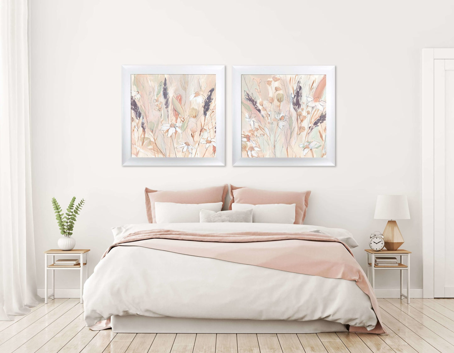 Lavender Flower Field II framed print by Annie Warren