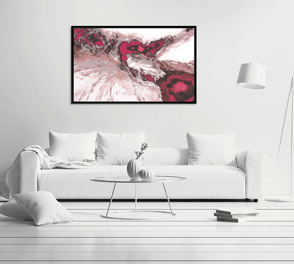 Los Mares Magenta framed print by Leticia Herrera