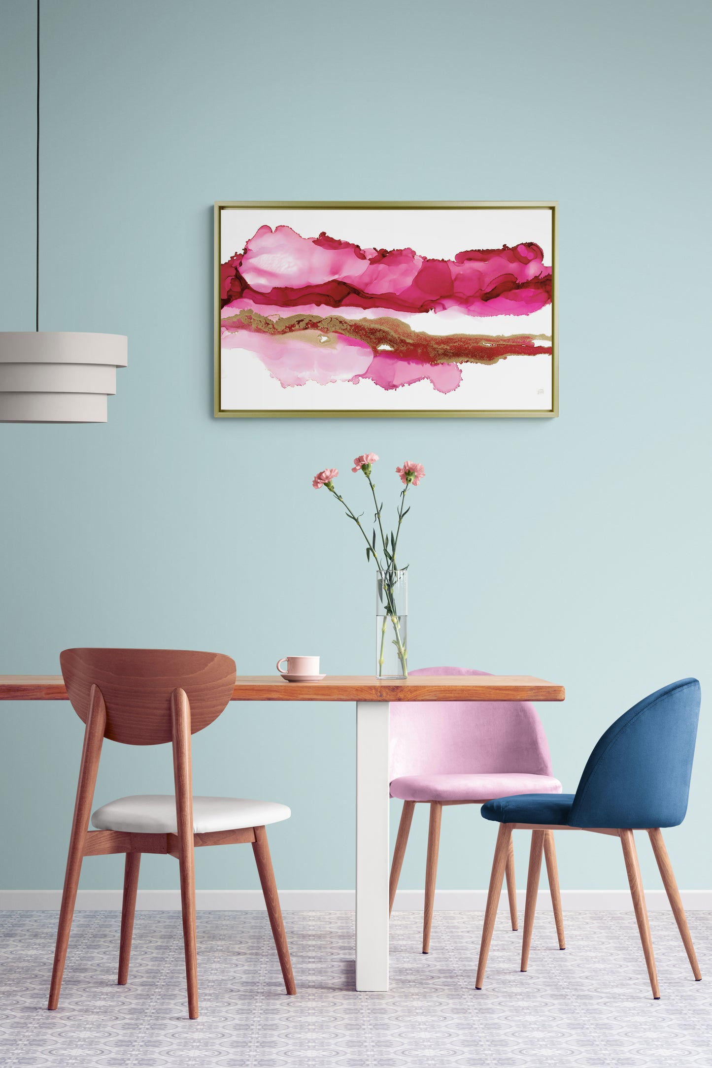 Magenta Ink framed print by Chris Paschke