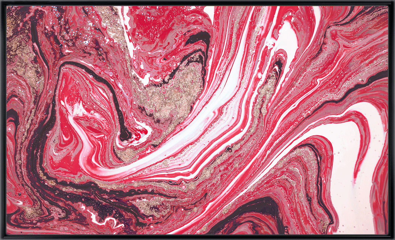 Magenta Swirl framed print by Camelot