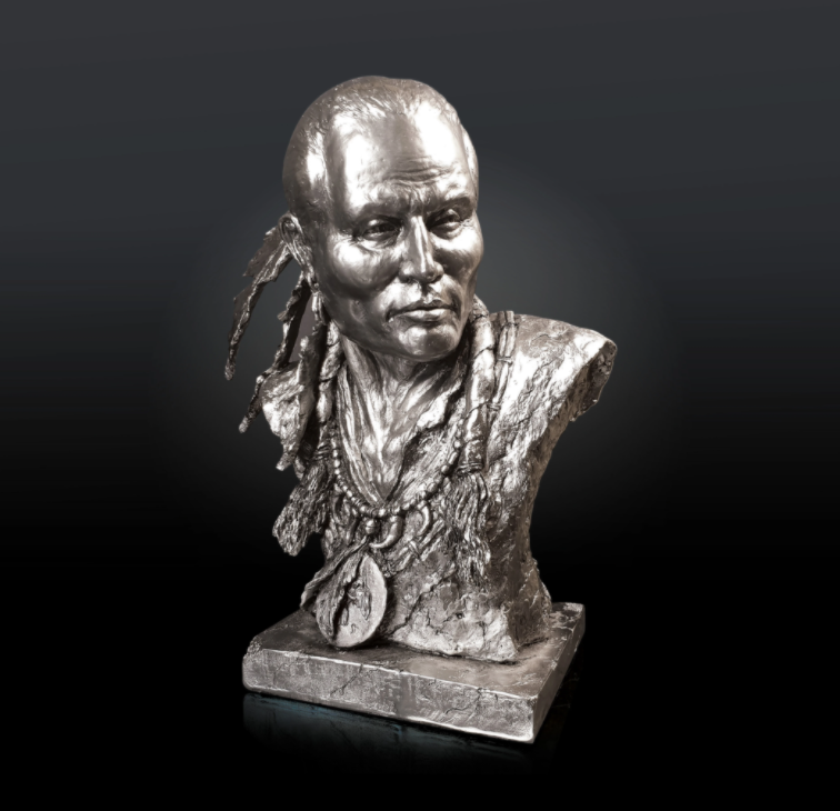 Native Spirit nickel resin sculpture from Richard Cooper Studio