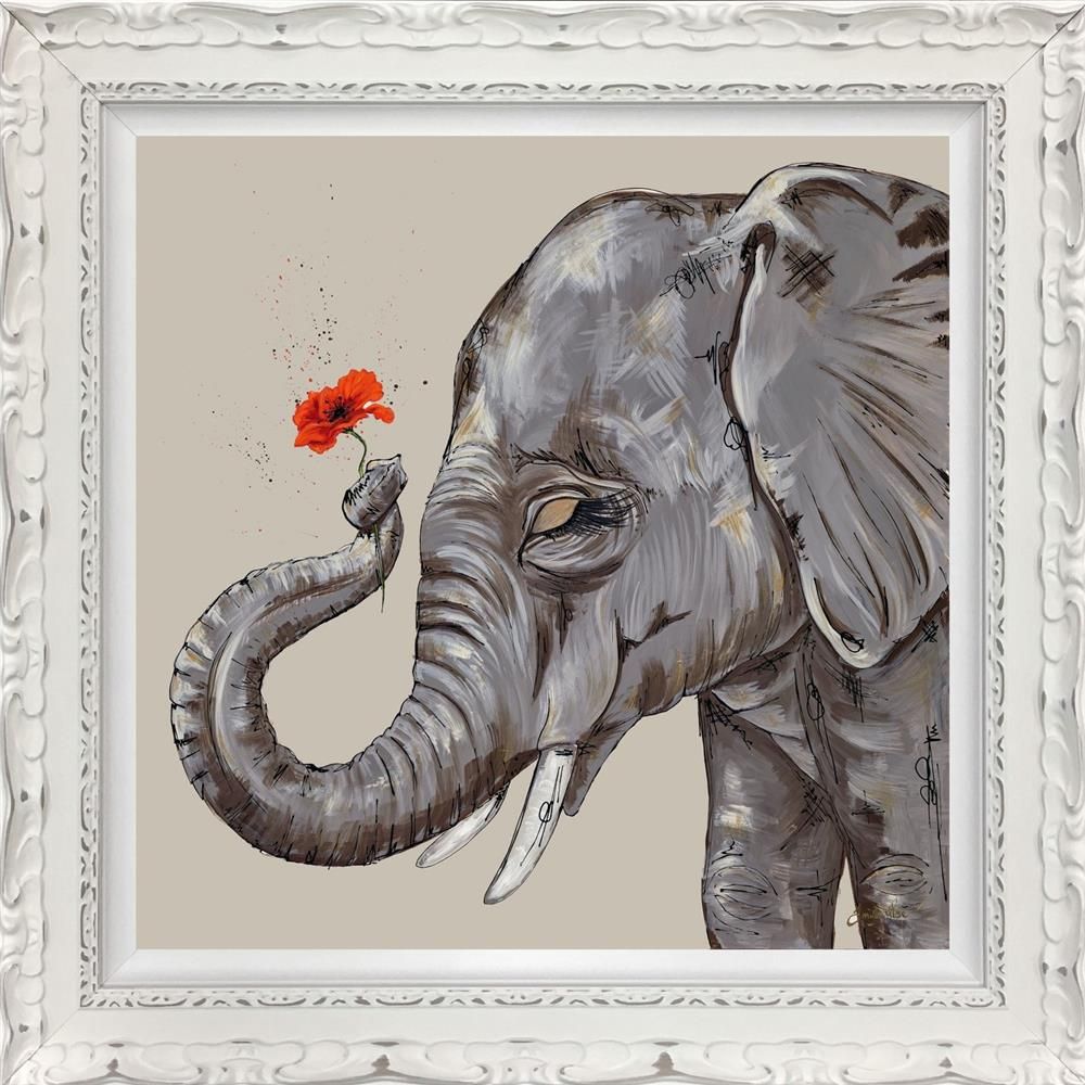 Never Forget hand embellished limited edition print by Amy Louise