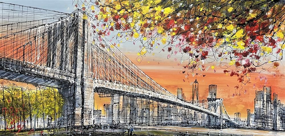 Sunrise Over Manhattan framed limited edition by Nigel Cooke