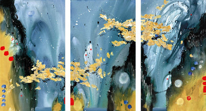 The Golden Reach (Triptych) limited edition print by Danielle O'Connor Akiyama