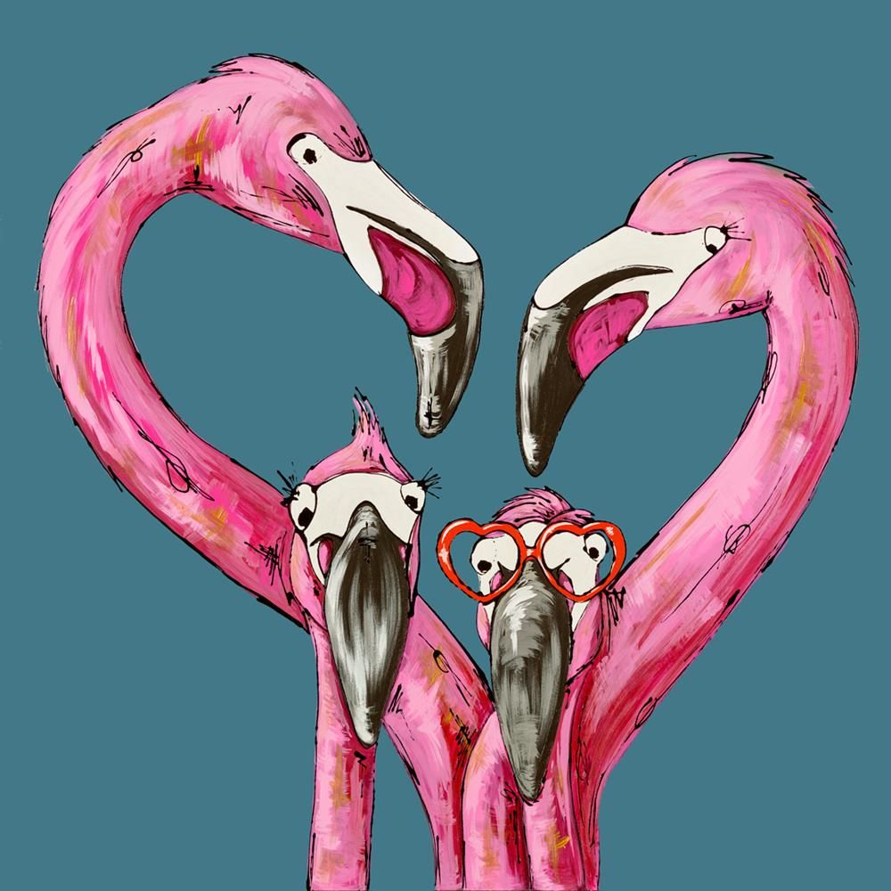 Together Forever hand embellished limited edition print by Amy Louise