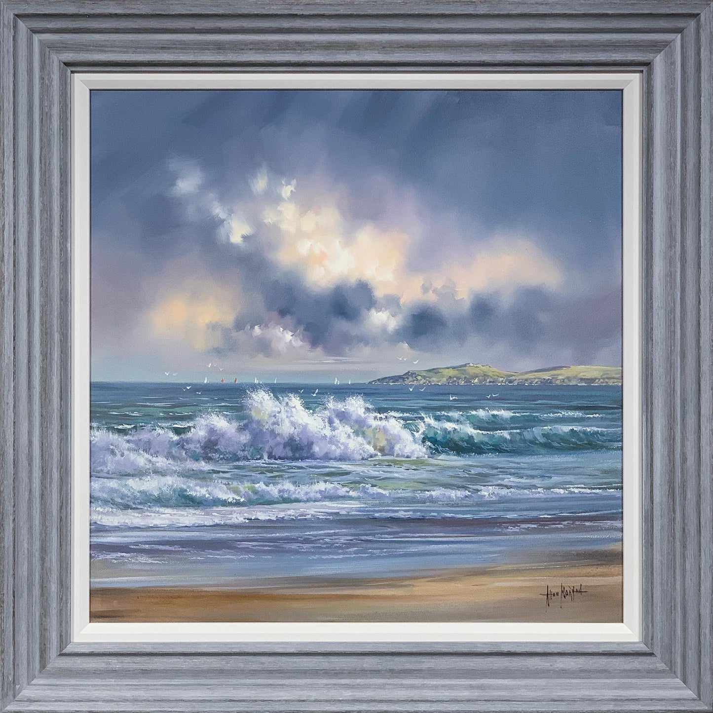 Tumbling Waves original painting by Allan Morgan