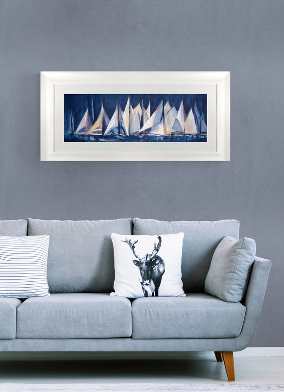 White Sails framed print by Maria Antonia Torres