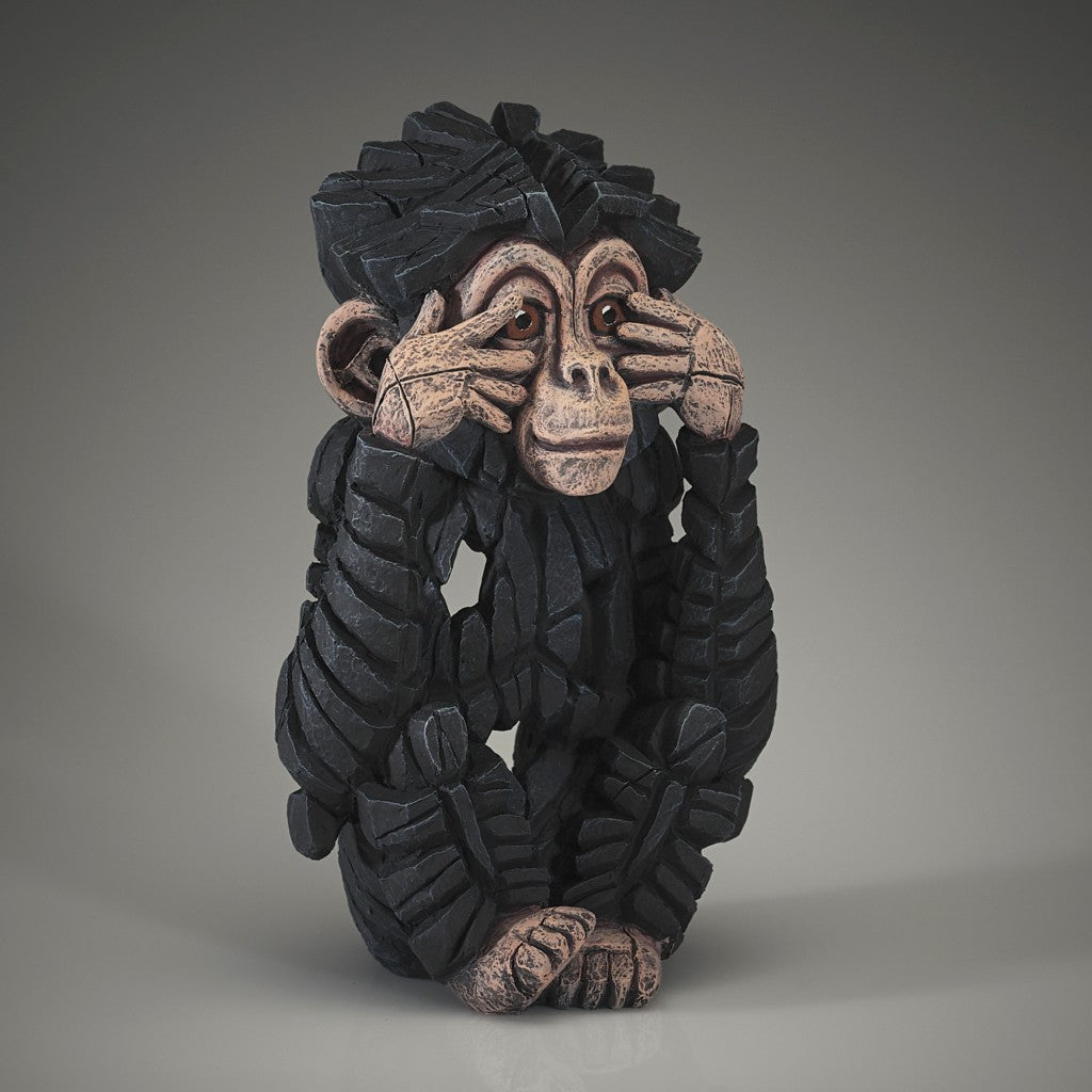 Baby Chimpanzee 'See No Evil' by Matt Buckley at Edge Sculpture