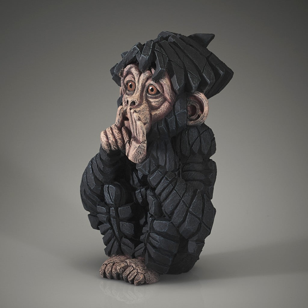 Baby Chimpanzee 'Speak No Evil' by Matt Buckley at Edge Sculpture