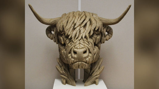 Highland Cow prototype by Matt Buckley at Edge Sculpture