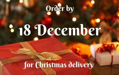 Order by 18 December for Christmas delivery
