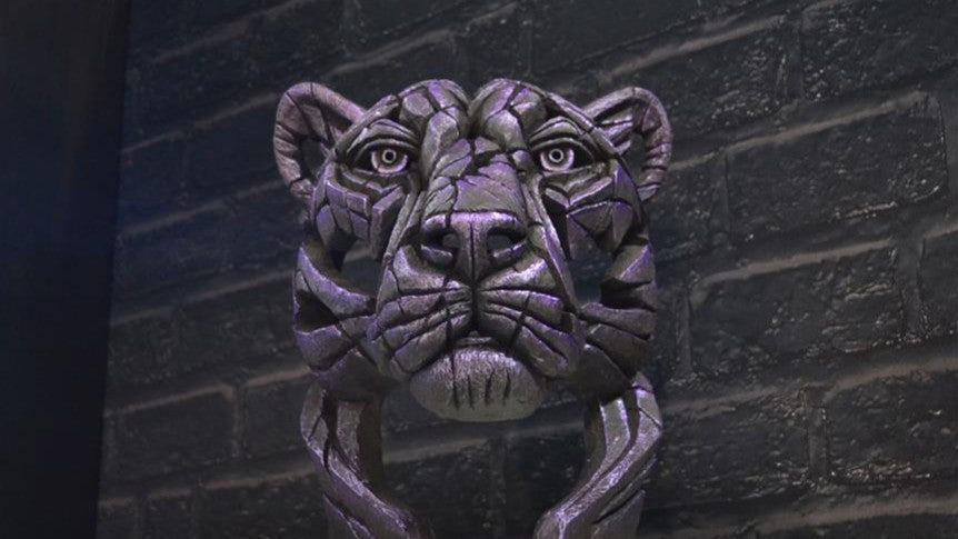 Panther Bust (limited edition) by Matt Buckley at Edge Sculpture