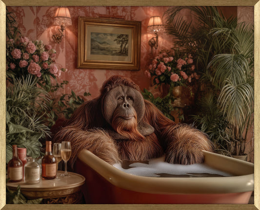 Bathing Ape framed print by Artko Designs