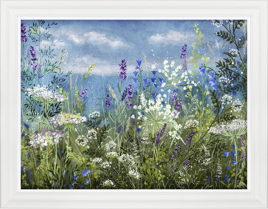 Floral View framed print by Charlotte Oakley