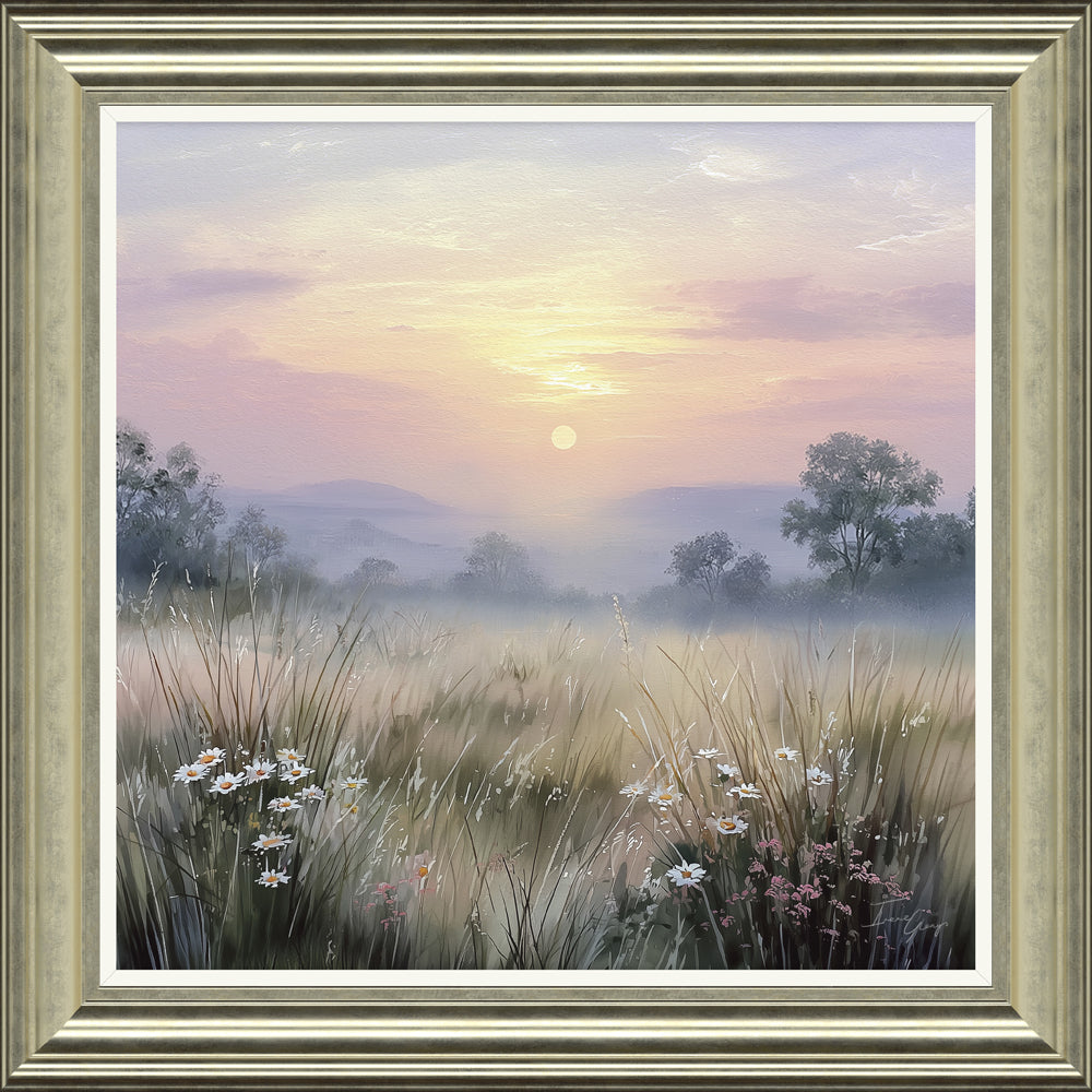 Blush Meadow I framed print by Irene Glenys