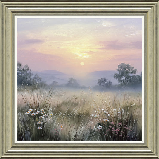 Blush Meadow I framed print by Irene Glenys