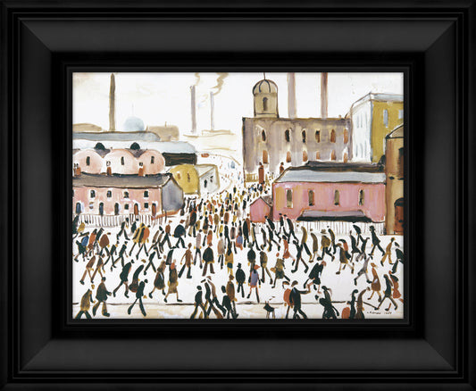 Going to Work framed print by  L S Lowry