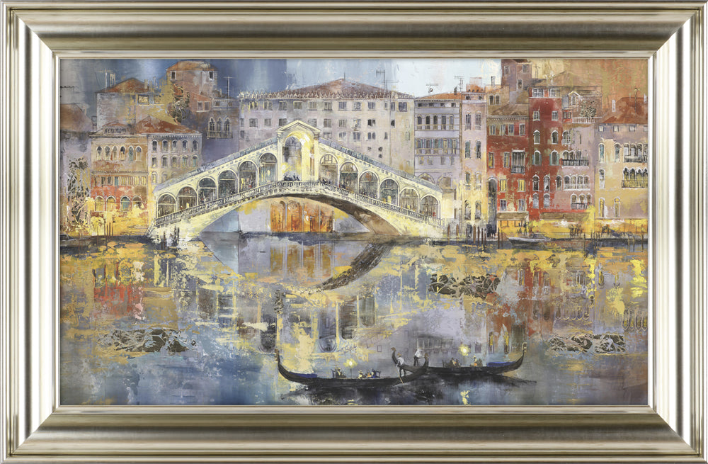Venice Rialto framed print by Veronika Benoni