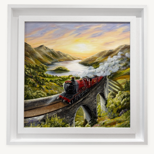 All Aboard original painting by Caroline Deighton