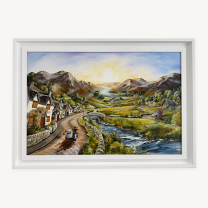 Those Hills Are Calling original painting by Caroline Deighton